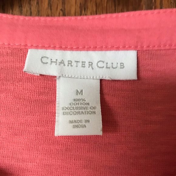 Charter Club Embroidered Blouse - Picture 4 of 4